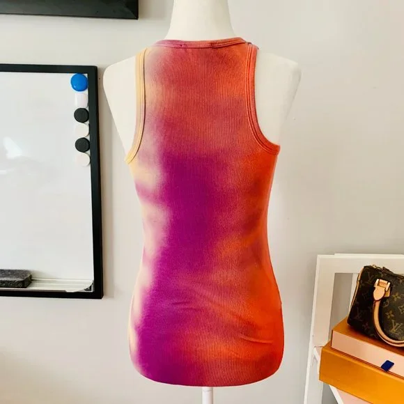 AGOLDE TIE DYE RIBBED KNIT BODYSUIT - Picture 5 of 10